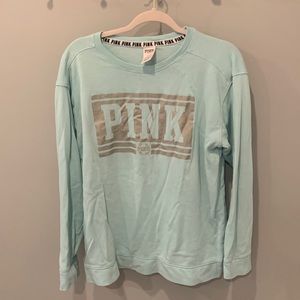 Victoria Secret PINK blue crew neck